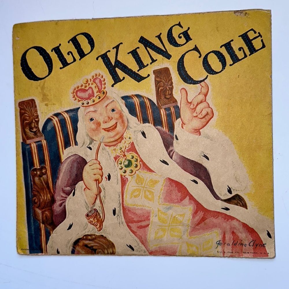Vintage Old King Cole pop up book by Geraldine Clyne‎